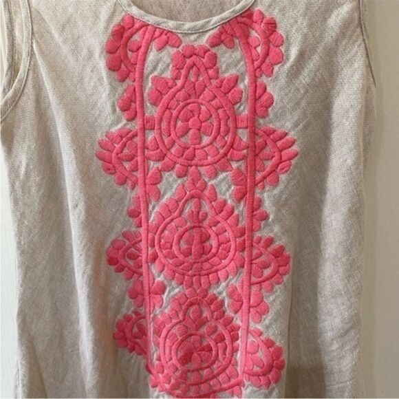 Embroidered Linen Dress - Picture 2 of 6